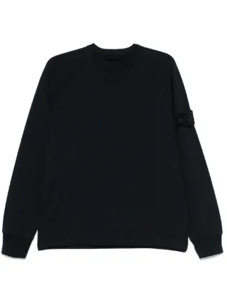 STONE  ブラック スウェット S STONE ISLAND ストーンアイランド ニット スウェットシャツ 長袖