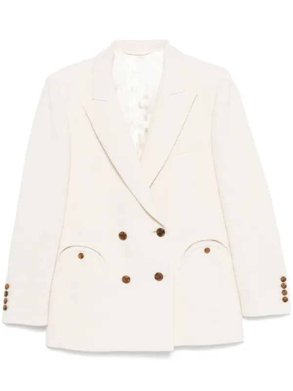 ジャケット BLAZE MILANO ivory double-breasted viscose blazer Blazé Milano | Everyday Blazer | Savannah Butter