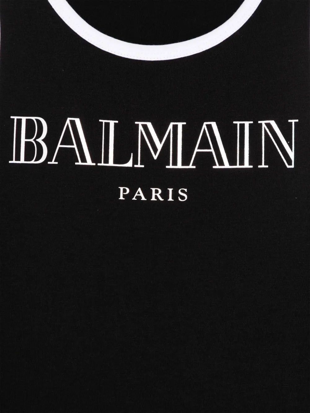 Balmain Kids Tanktop met logoprint Zwart