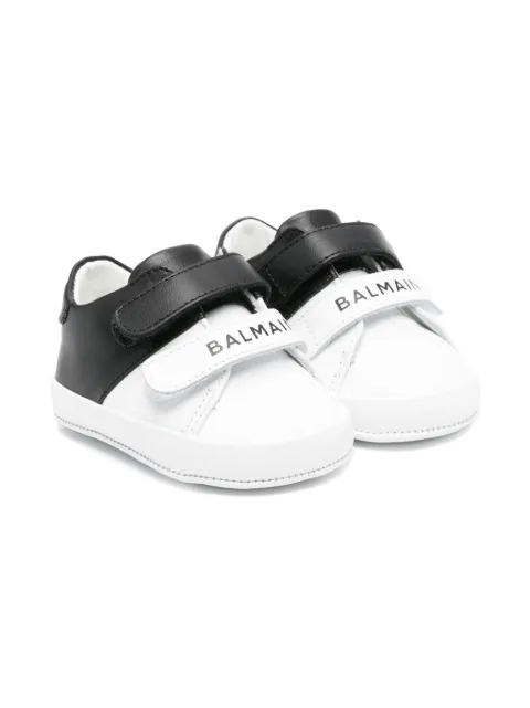 Balmain Kids leather sneakers