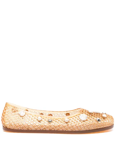 Ancient Greek Sandals باليرينا 'إيرو' بنعل مسطح