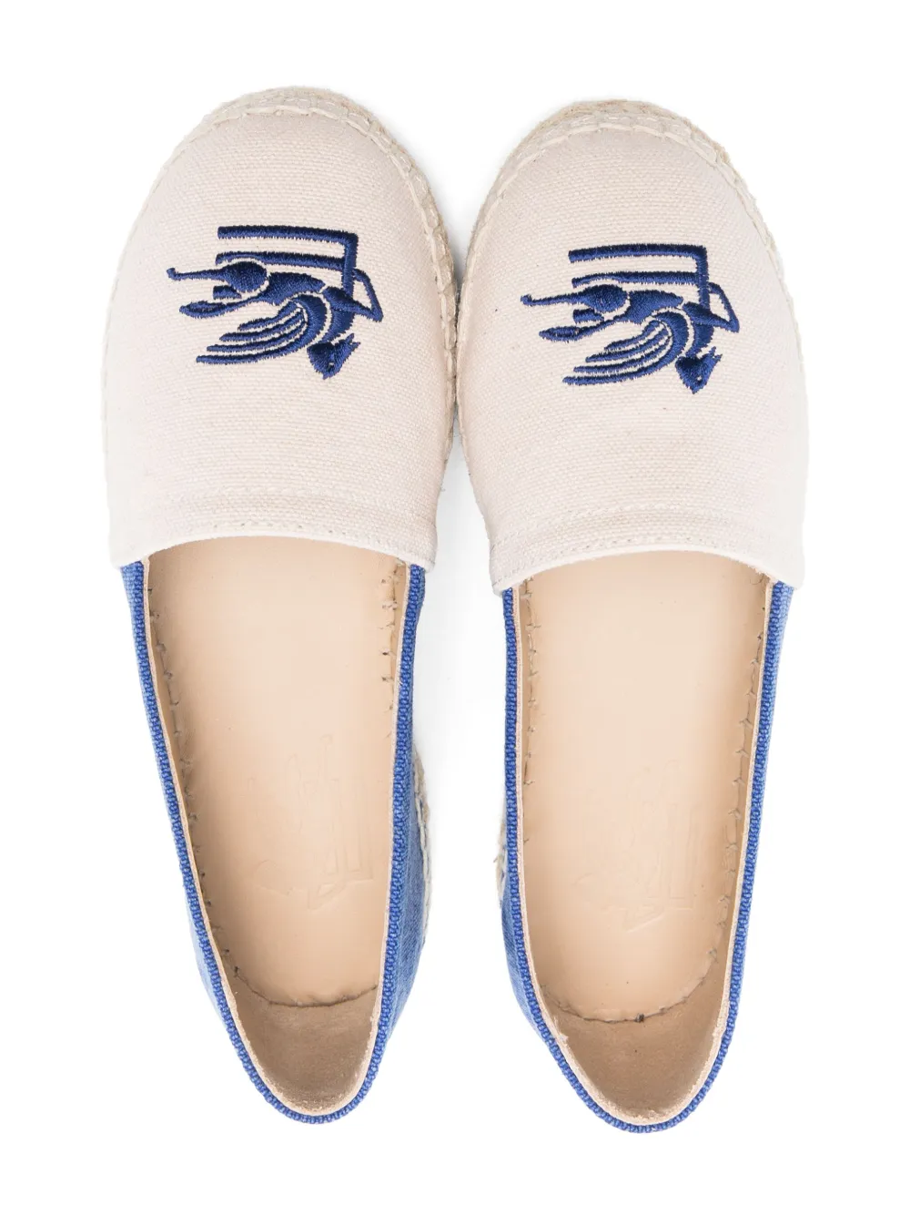 ETRO KIDS Espadrilles met Pegaso-patroon Beige