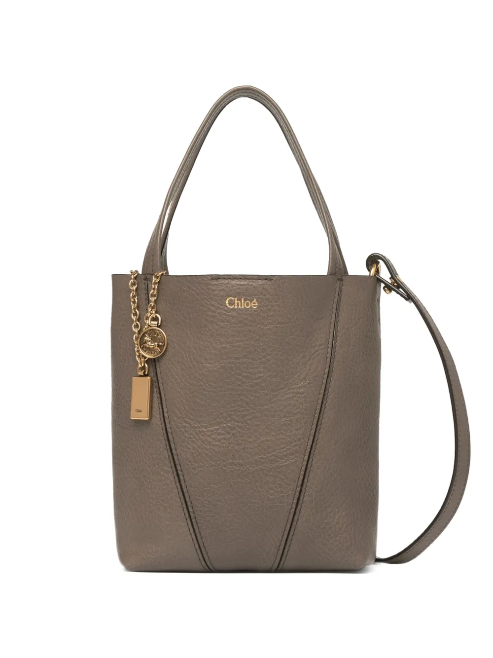 Chloé Spin tote bag in grained leather