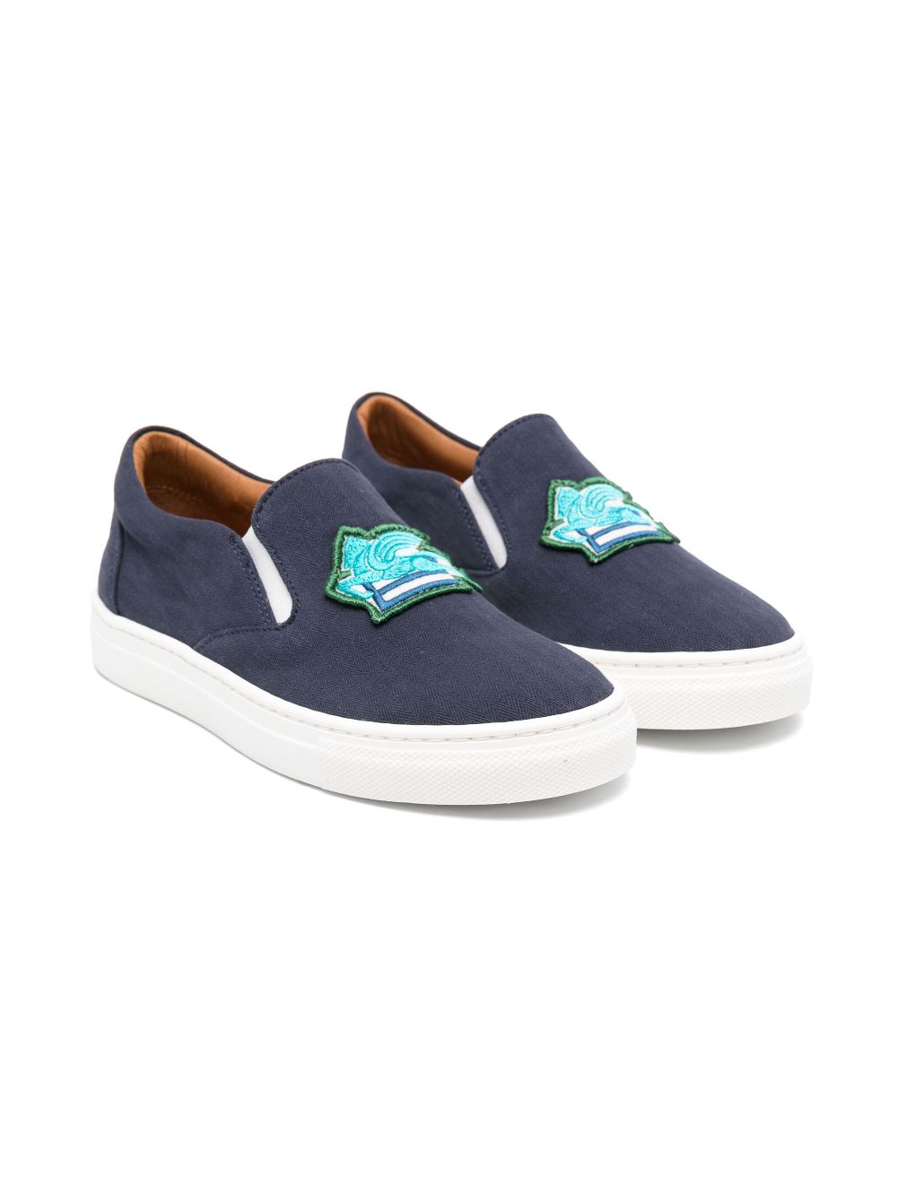 ETRO KIDS Pegaso-motif sneakers - Blue