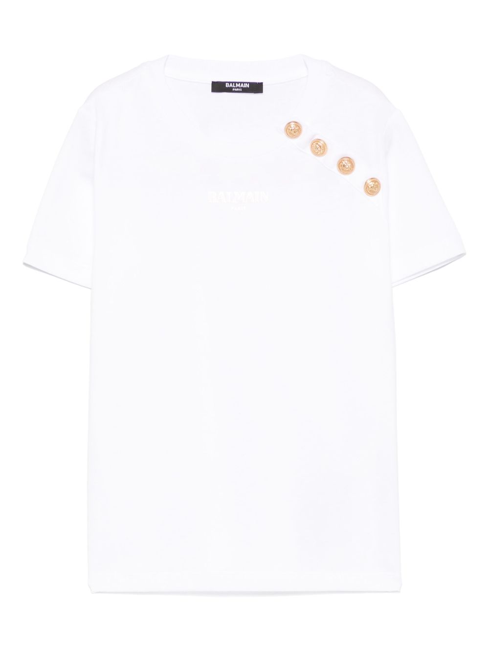 Balmain Kids T-shirt met logoprint Wit