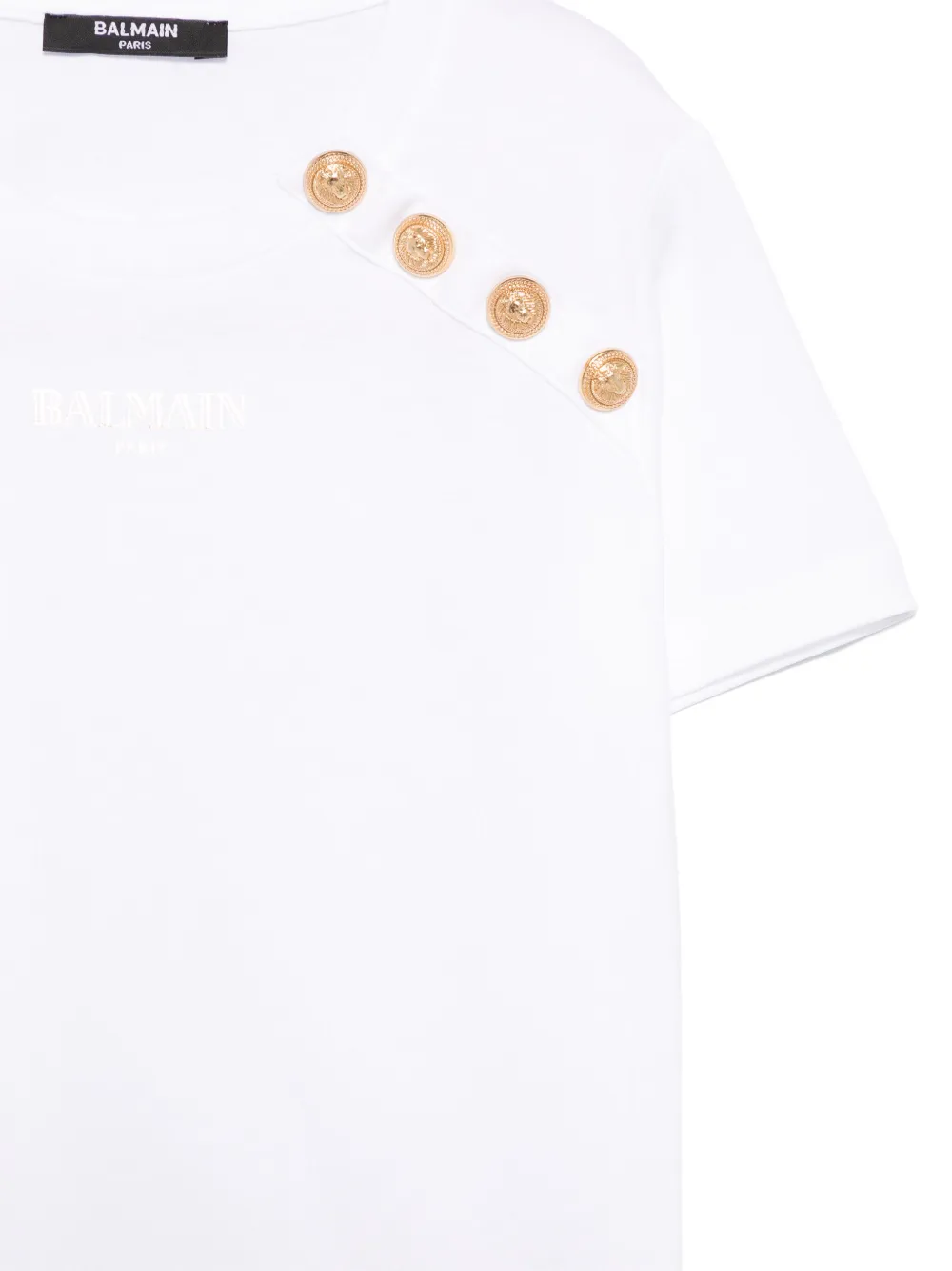 BALMAIN LOGO-PRINT T-SHIRT