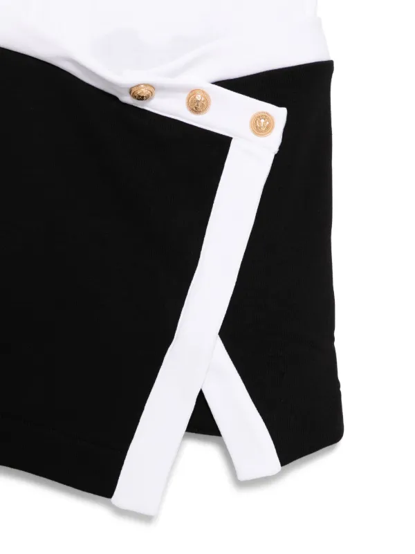 Balmain Kids skirt-panel Dress | White | FARFETCH