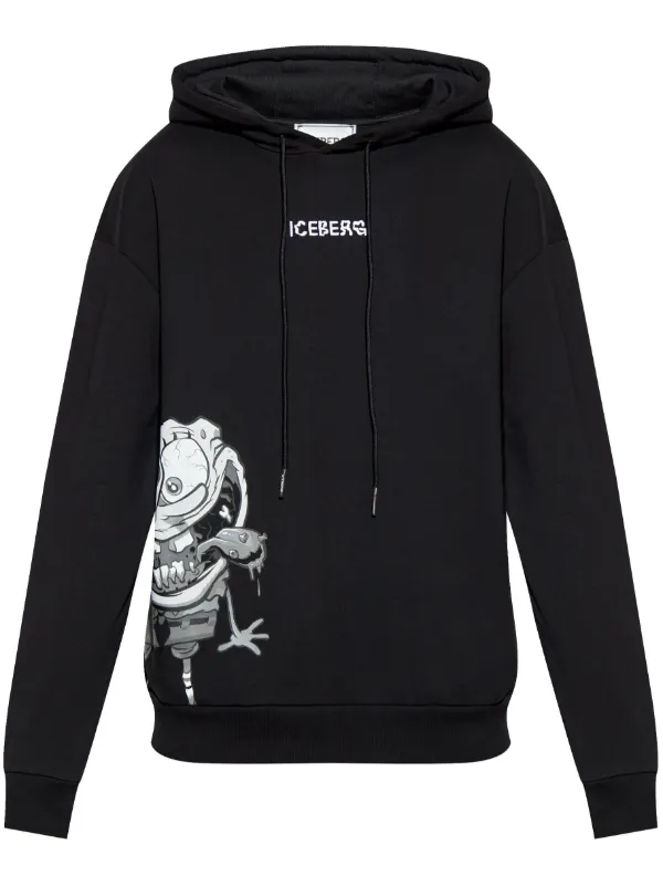 Iceberg SpongeBob-print Hoodie Black FARFETCH BE