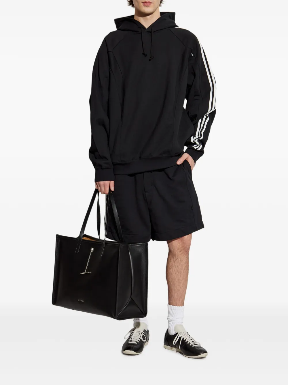 Y-3 x Adidas Cut Line hoodie - Zwart