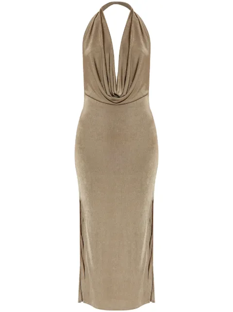 MISBHV cowl-neck midi dress