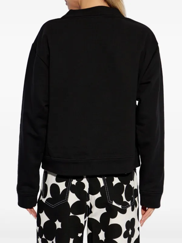 【関税込み】marni Logo embroidery cardigan Marni embroidered-logo Cardigan | Black | FARFETCH