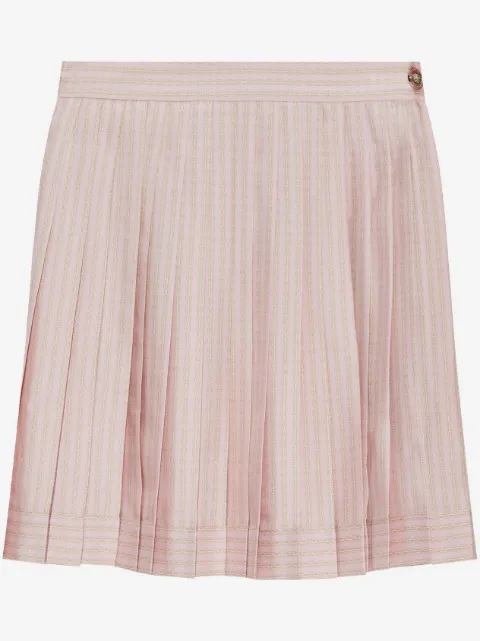 Versace chain-print pleated skirt 