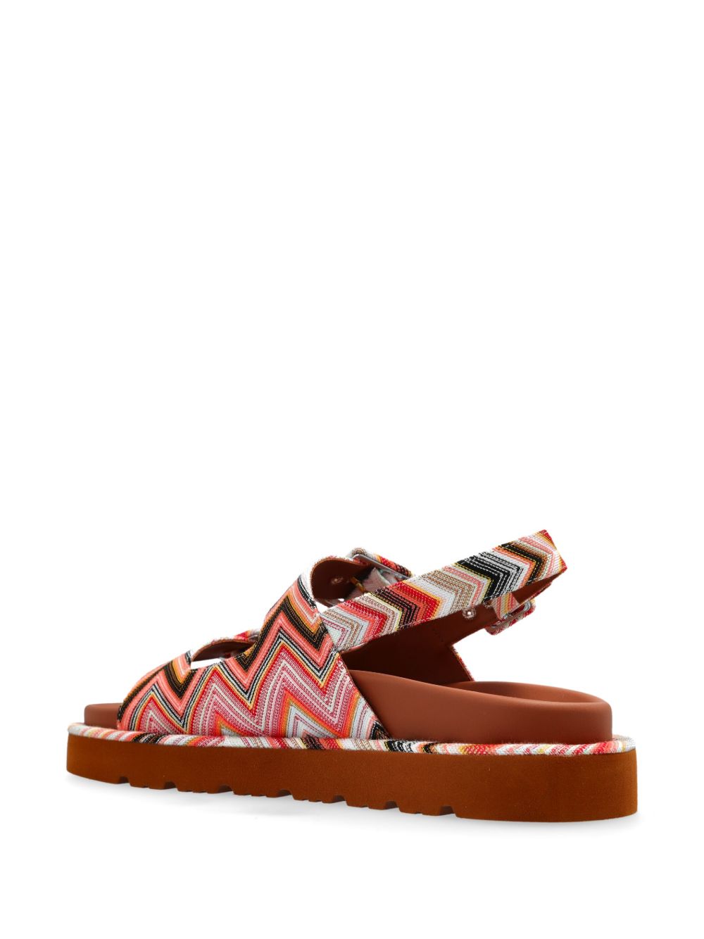 Missoni patterned sandals Red