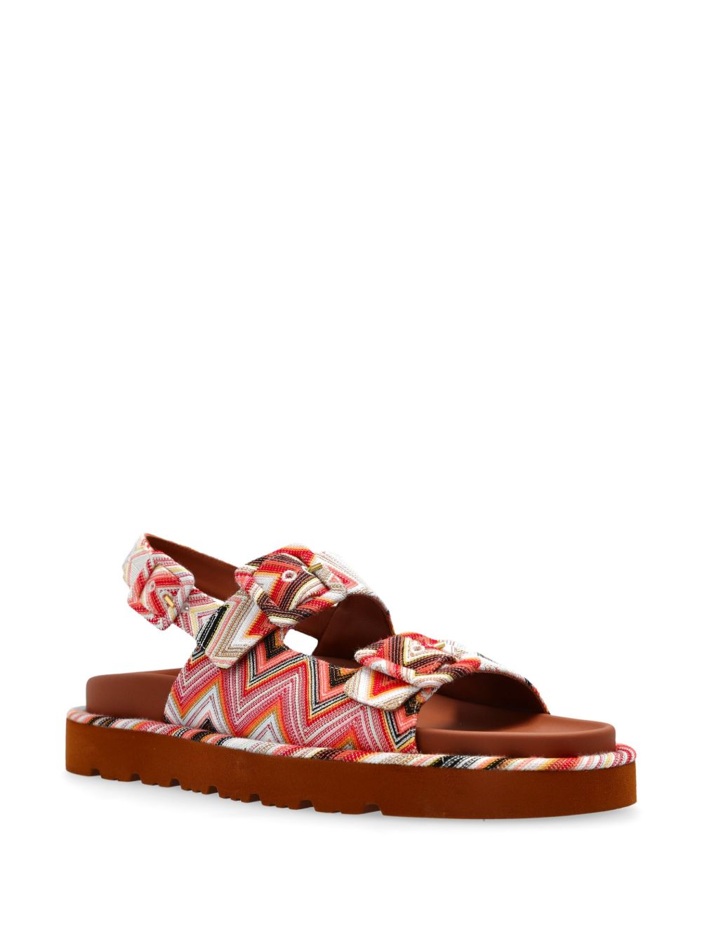 Missoni patterned sandals - Rood