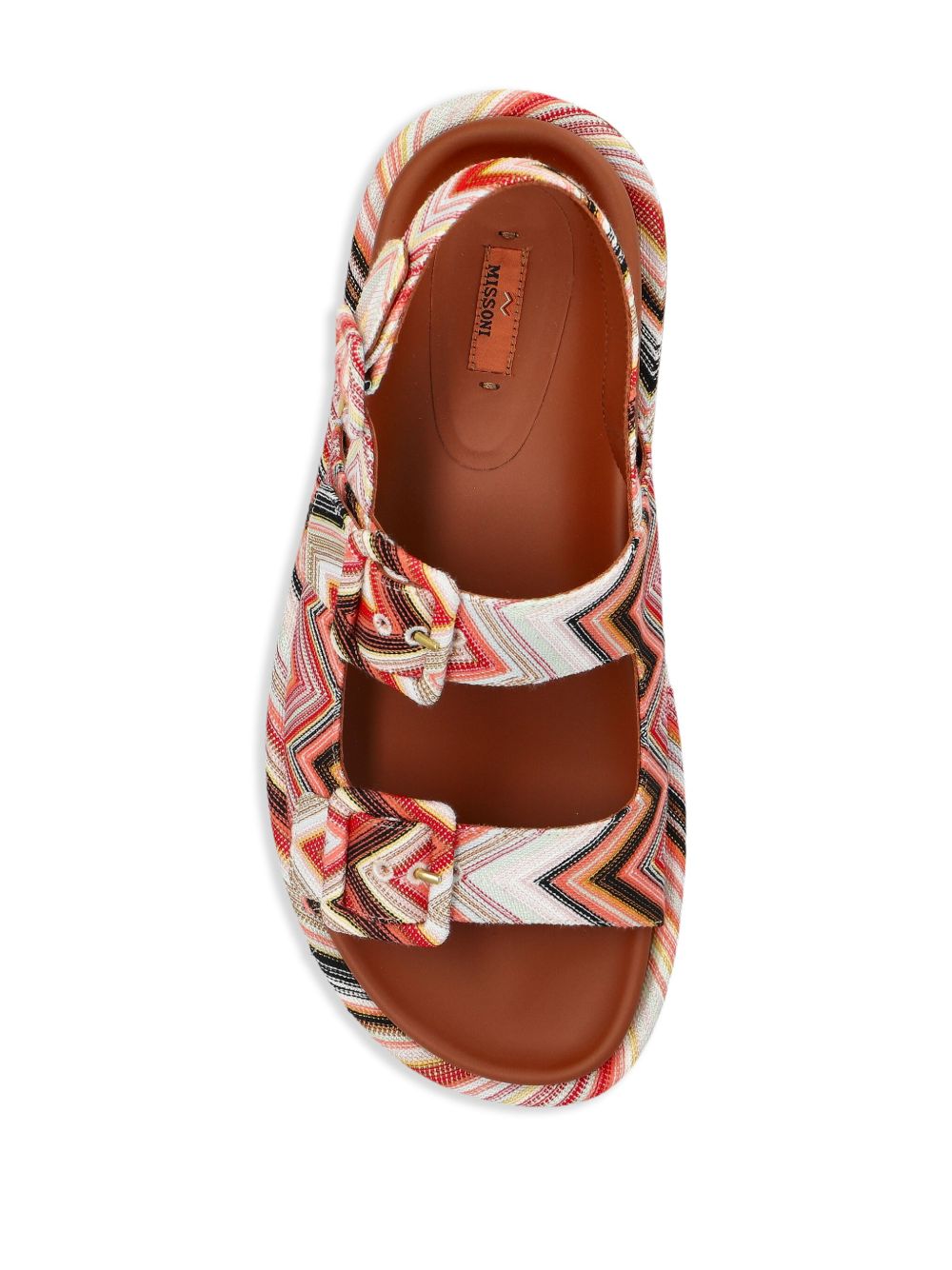 Missoni patterned sandals Red