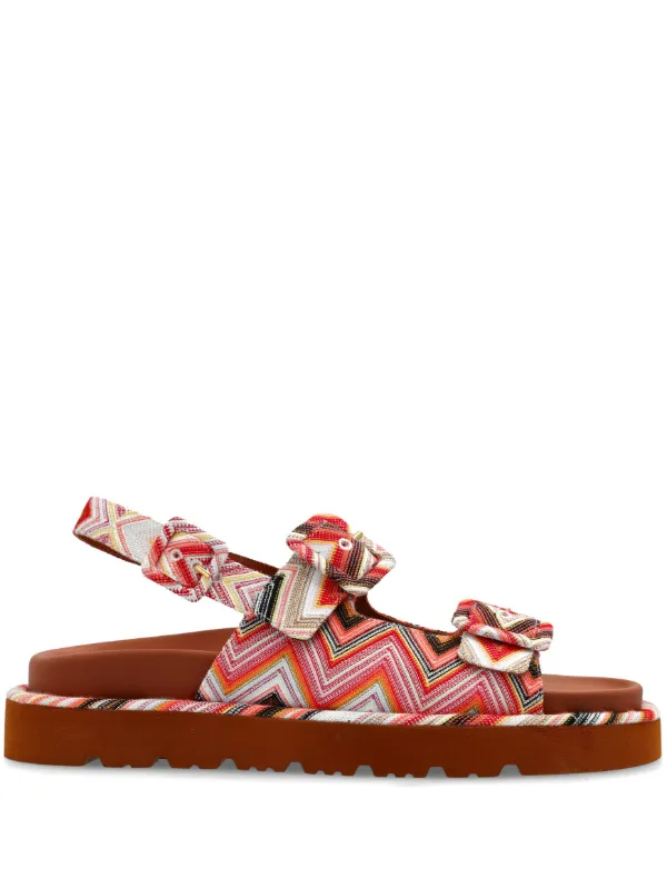 MISSONI サンダル Missoni Patterned Sandals | Red | FARFETCH