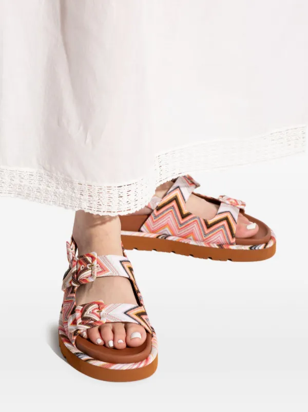 MISSONI サンダル Missoni Patterned Sandals | Red | FARFETCH