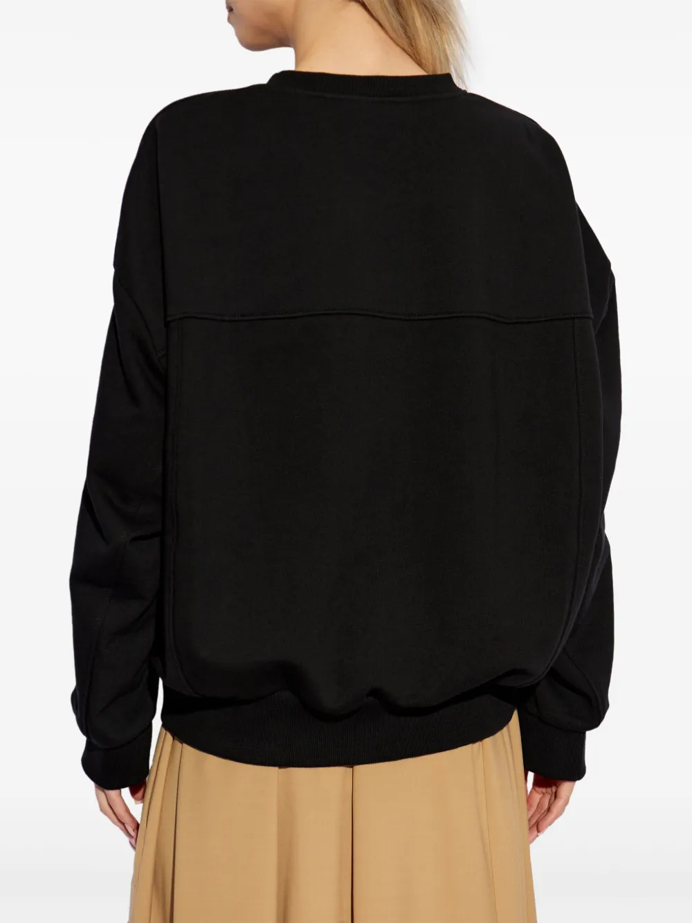 Marni Sweater met geborduurd logo Zwart