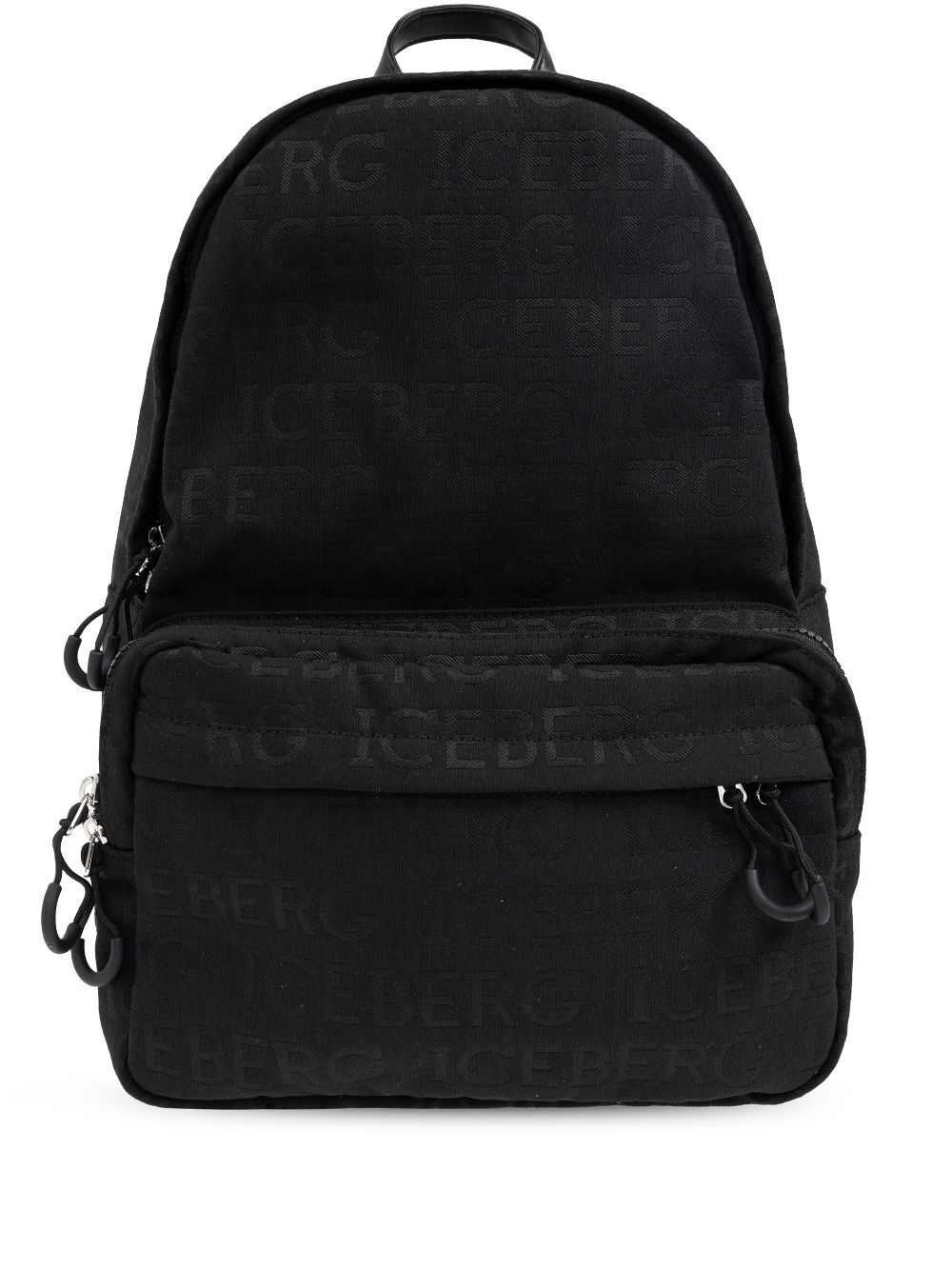 Iceberg all over logo-embossed backpack - Black