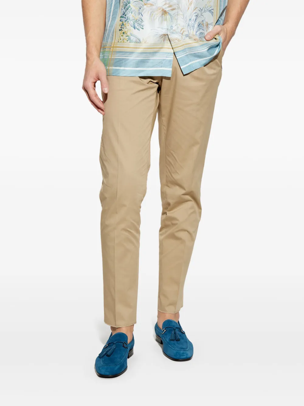 ETRO Katoenen broek Beige