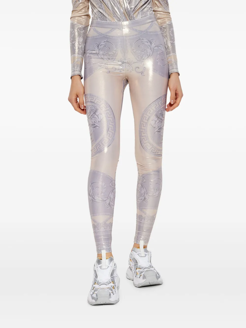 Versace La Coupe des Dieux legging met print Goud