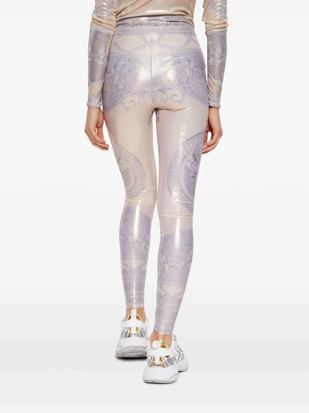 Versace La Coupe des Dieux legging met print Goud