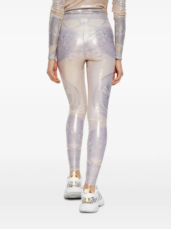 ボトムスその他 VERSACE 'La Coupe des Dieux' leggings Versace La Coupe Des Dieux-print Leggings | Gold | FARFETCH