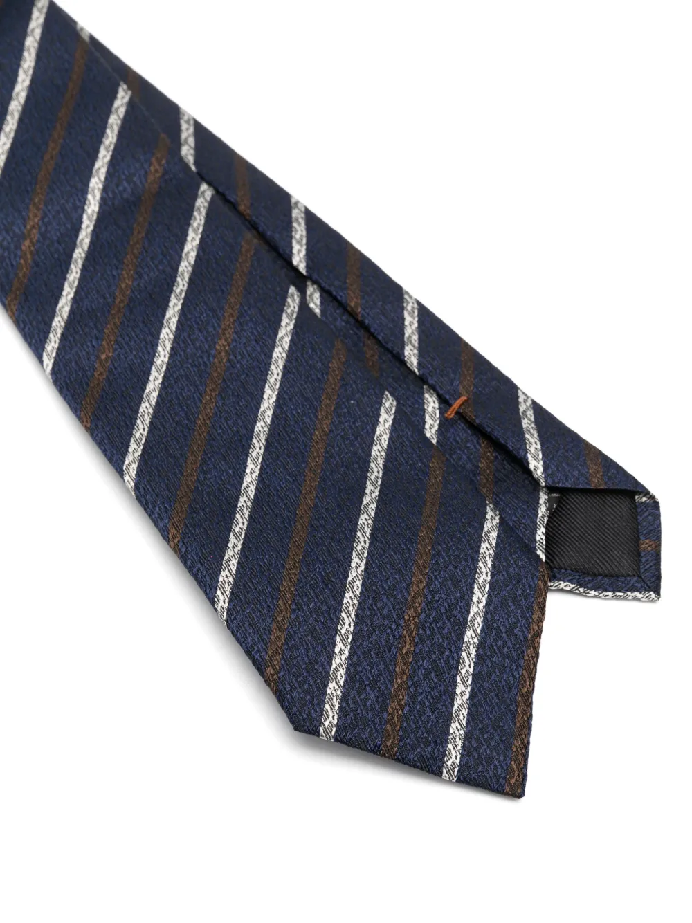 Zegna Gestreepte stropdas - Blauw