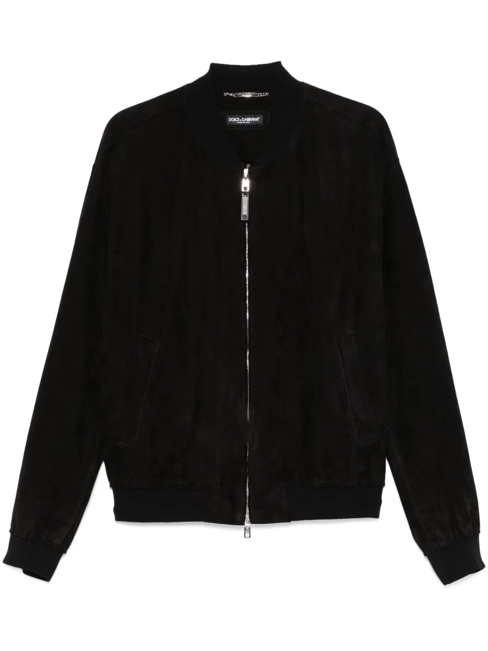 DOLCE & GABBANA SUEDE BOMBER JACKET