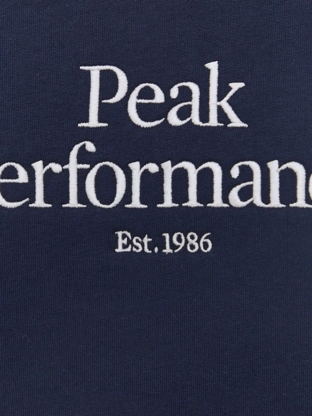 Peak Performance Sweater met geborduurd logo Blauw