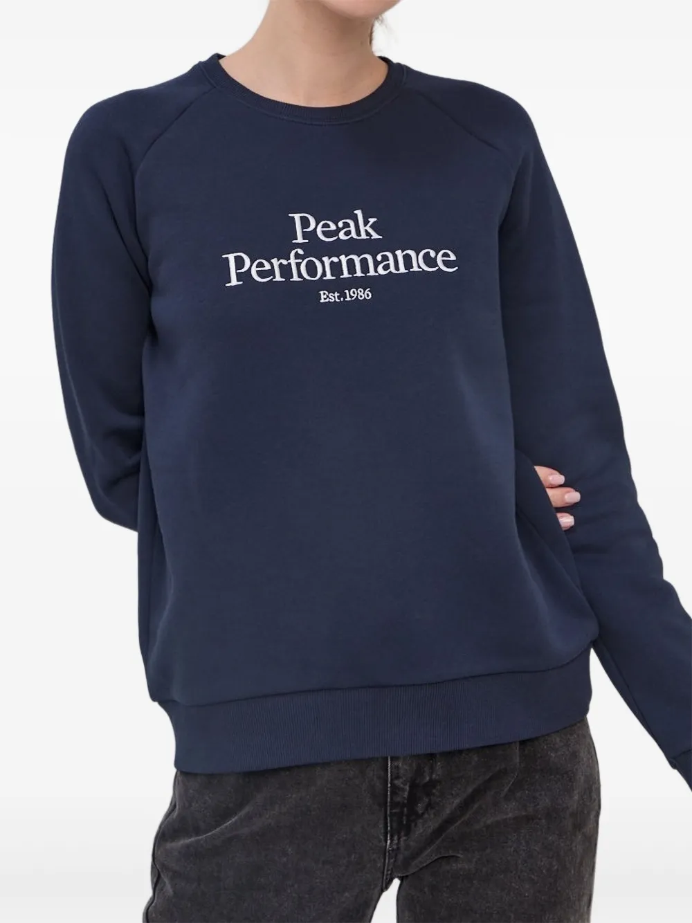 Peak Performance logo-embroidered sweatshirt - Blu