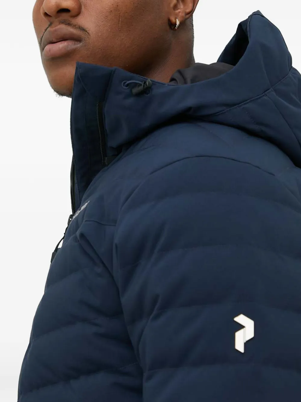 Peak Performance Gewatteerd jack met capuchon Blauw