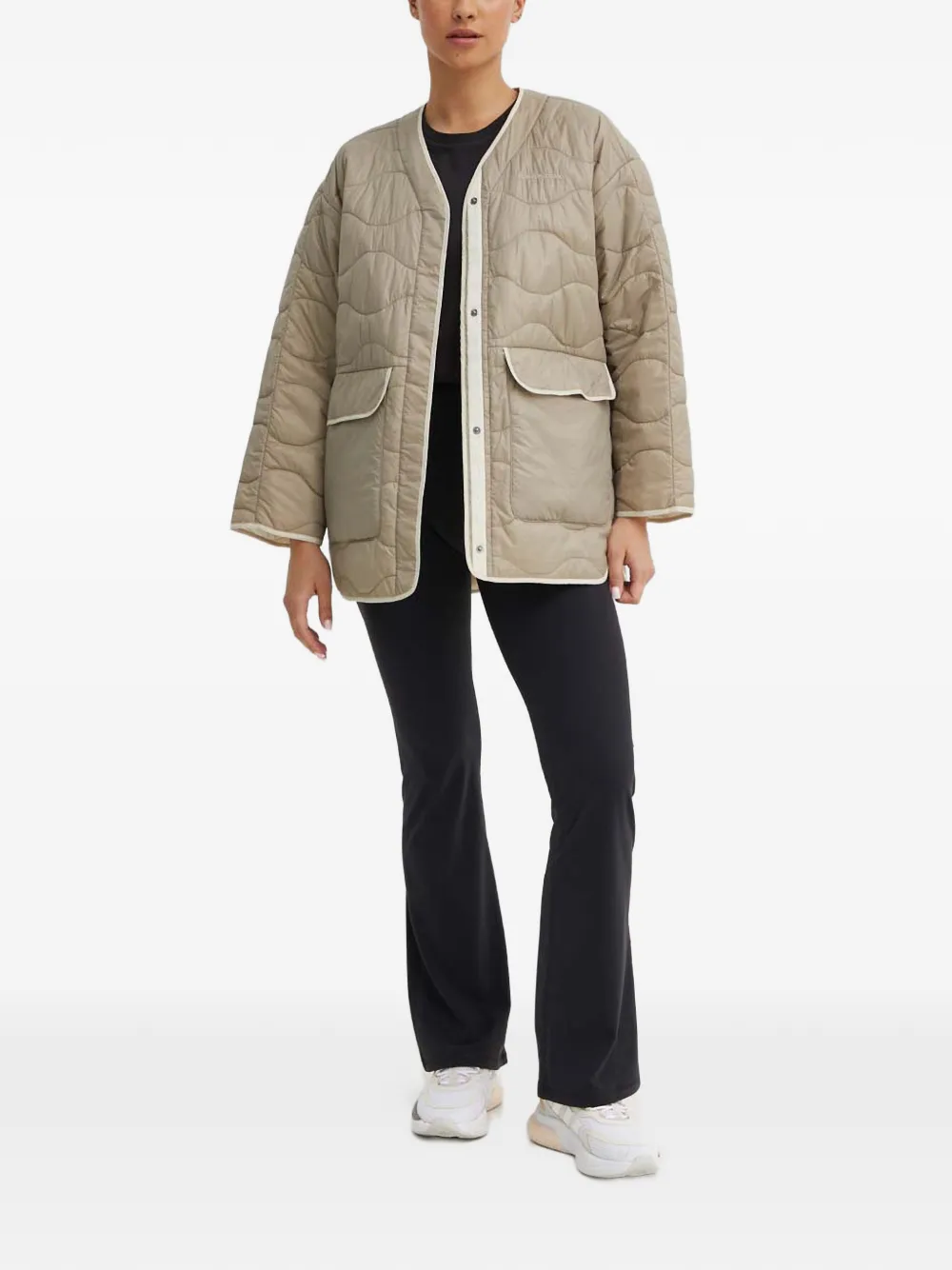  Peak Performance Quilted Pocket Jacket - Neutrals 
