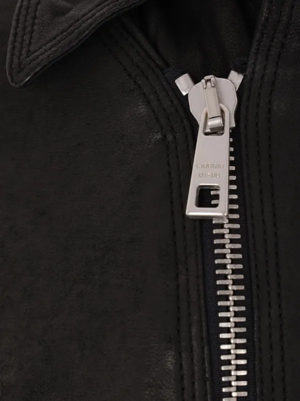 Giorgio Brato Leather Jacket | Black | FARFETCH