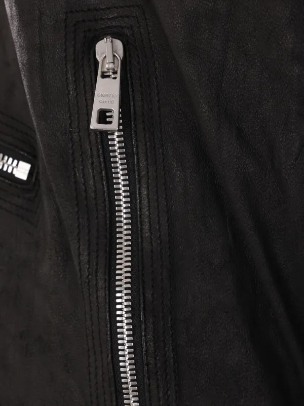 Giorgio Brato Leather Jacket | Black | FARFETCH