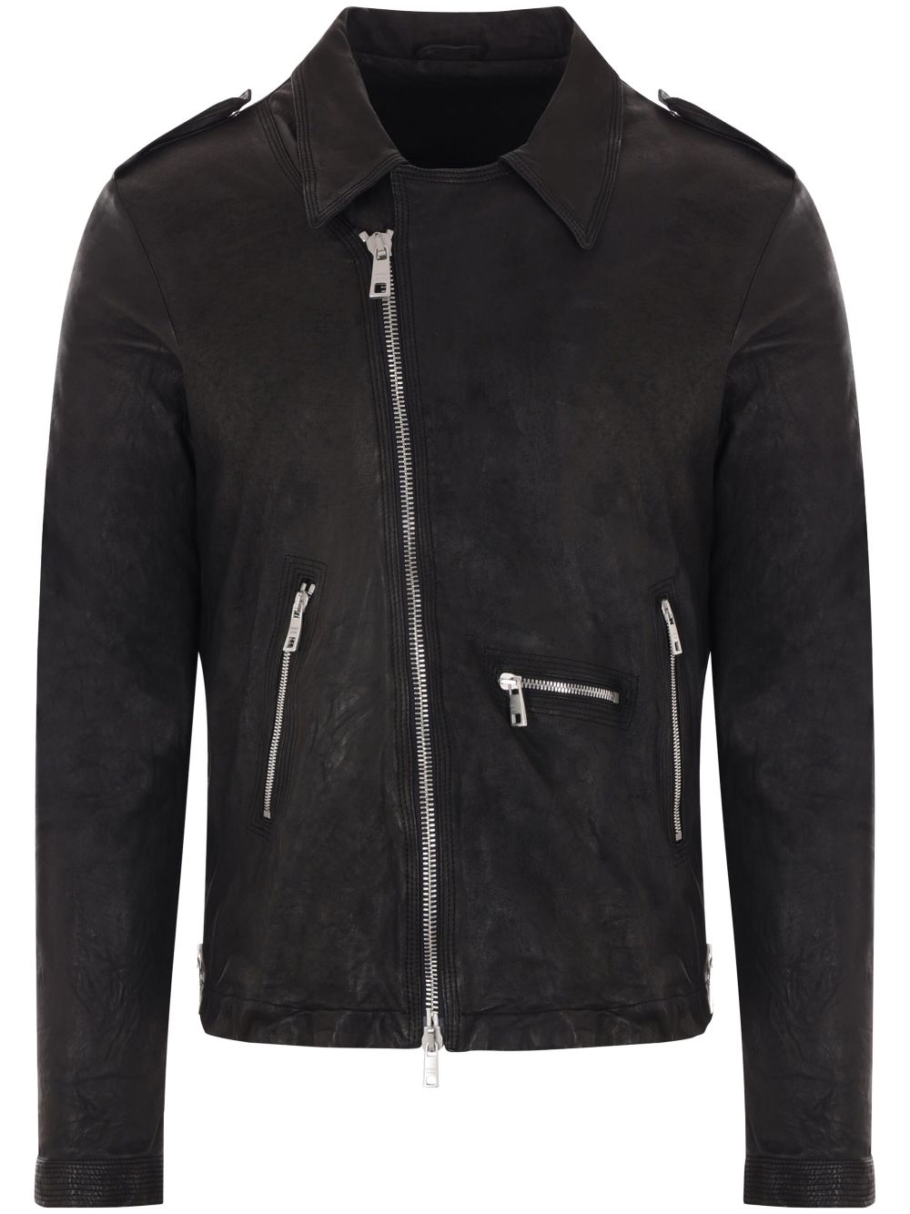 Giorgio Brato leather jacket - Black