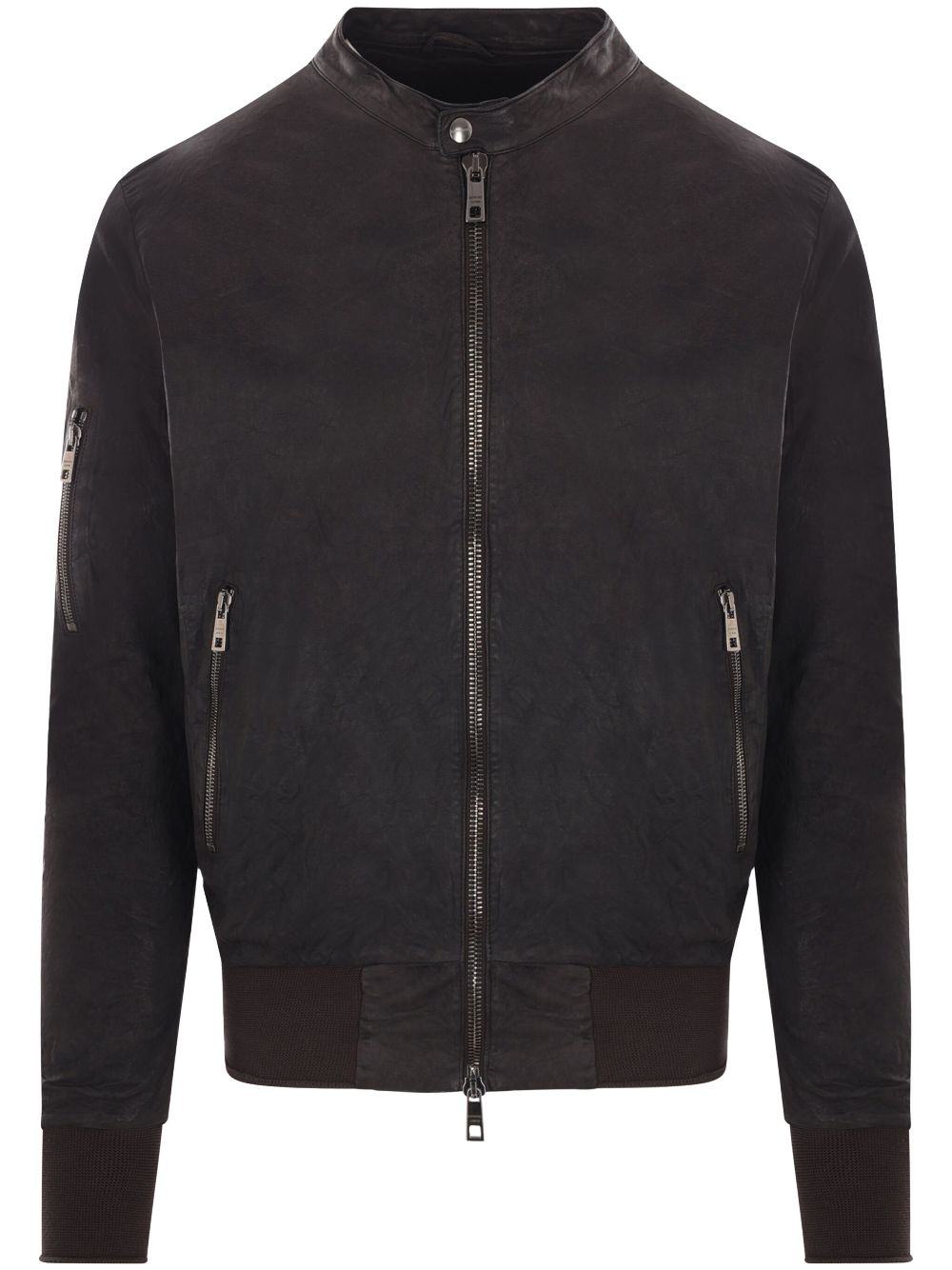 Giorgio Brato leather jacket - Black