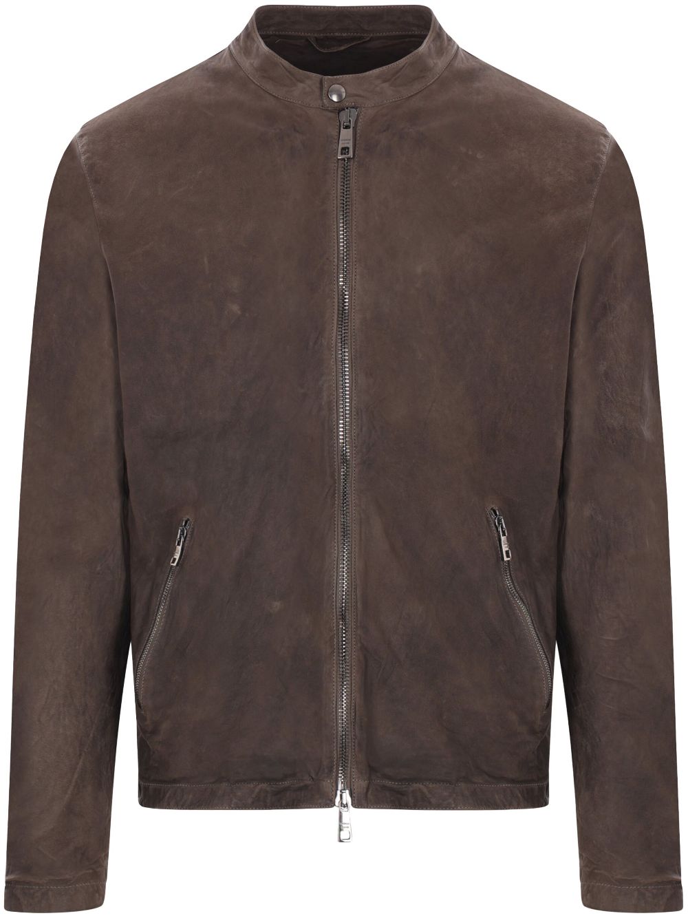 Giorgio Brato leather jacket - Grey