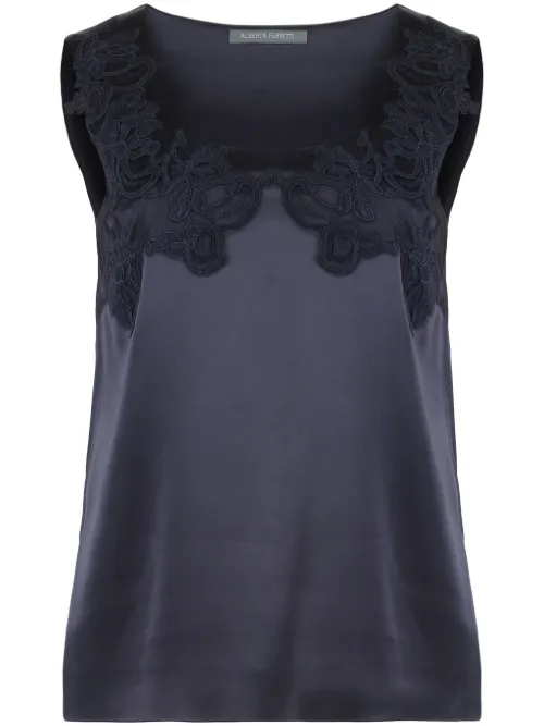 Blouse à lien de resserrage - Alberta Ferretti - Modalova