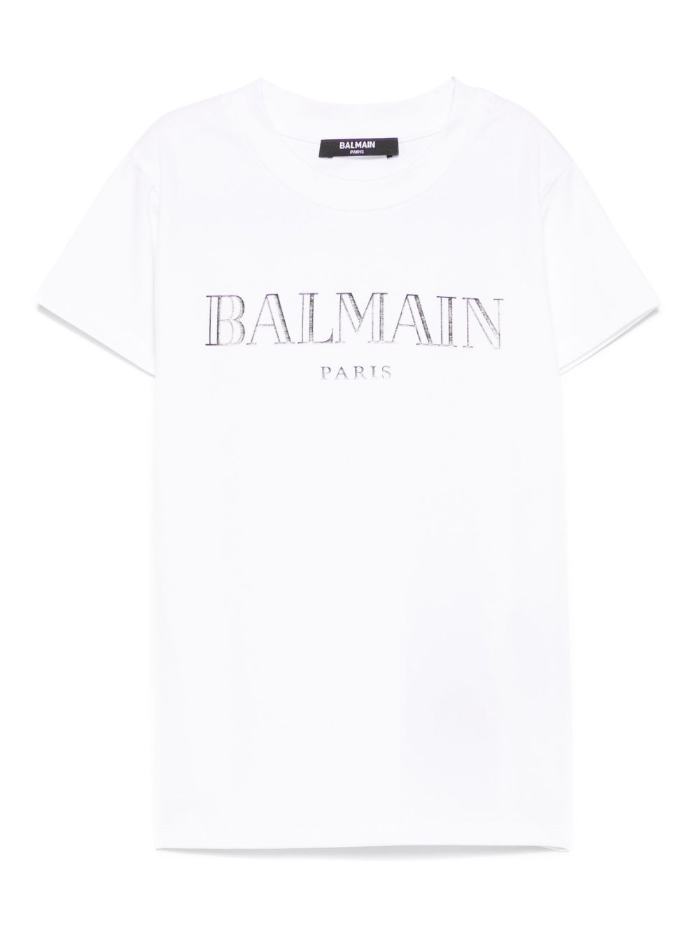 Balmain Kids logo-print T-shirt - White