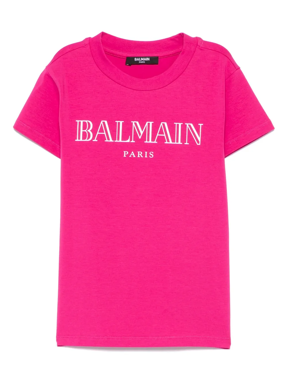 Balmain Kids T-shirt met logoprint Roze