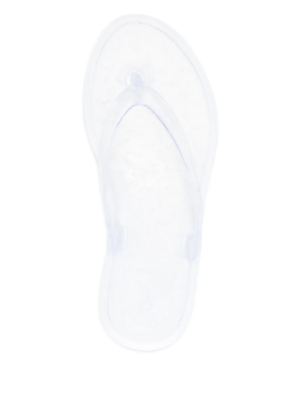 Ancient Greek Sandals transparent-design flip flops White
