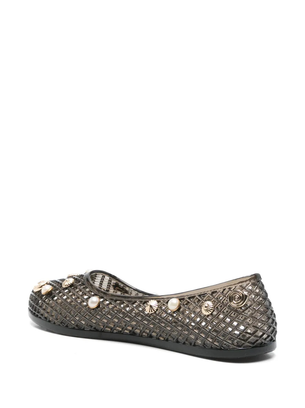 Ancient Greek Sandals Iro ballerina's Zwart
