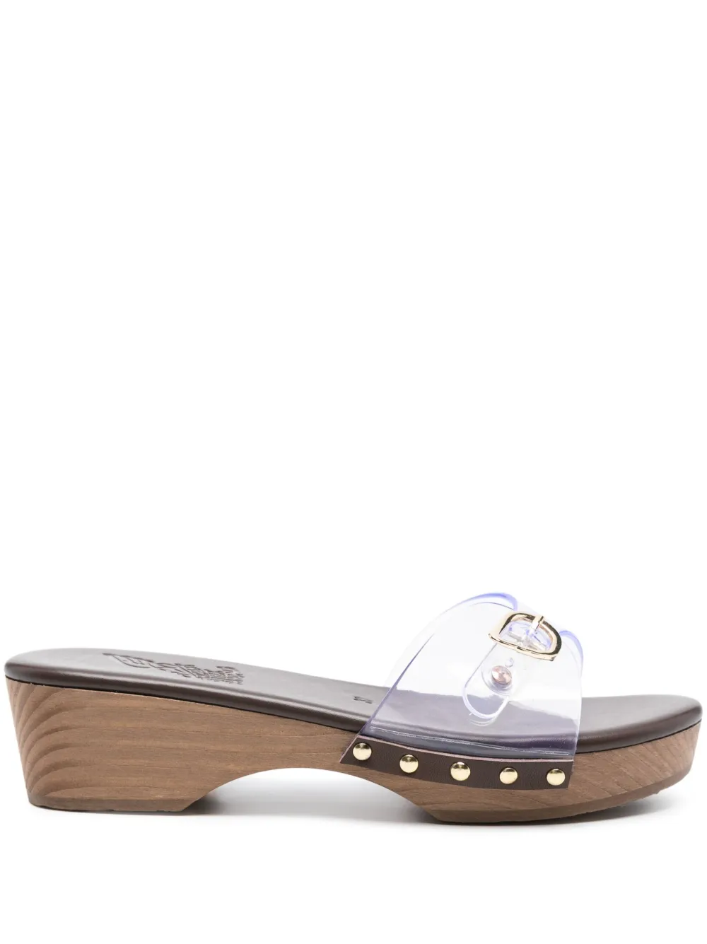 Ancient Greek Sandals Omonia klompen Wit