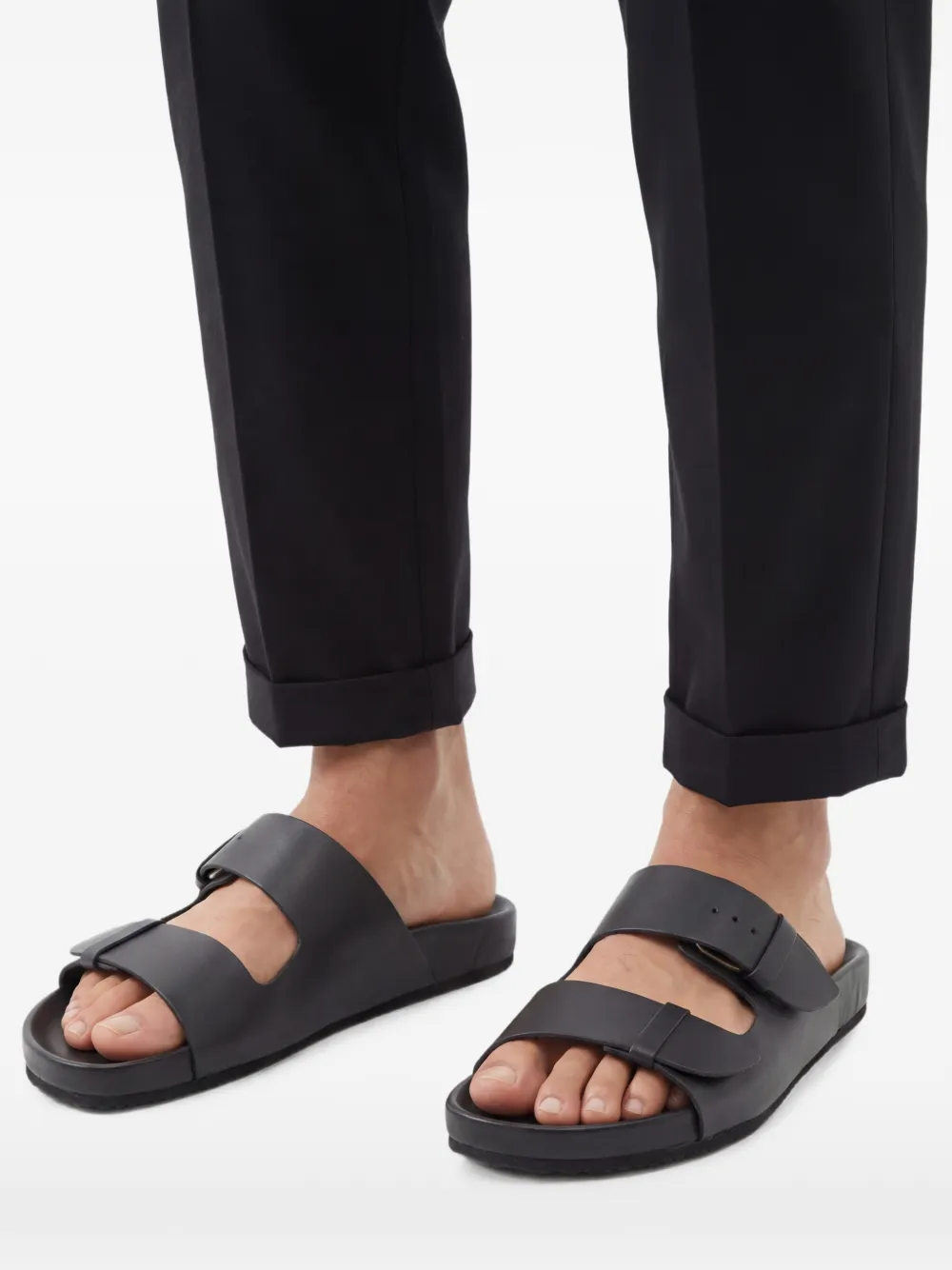 Ancient Greek Sandals Diogenis slippers Zwart