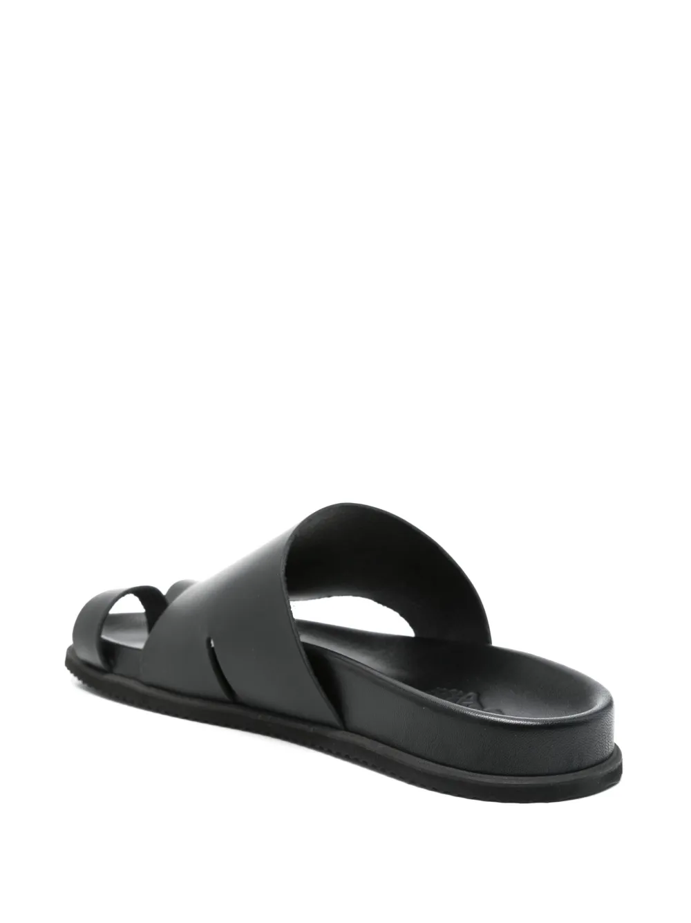 Ancient Greek Sandals Xenofon slides Black