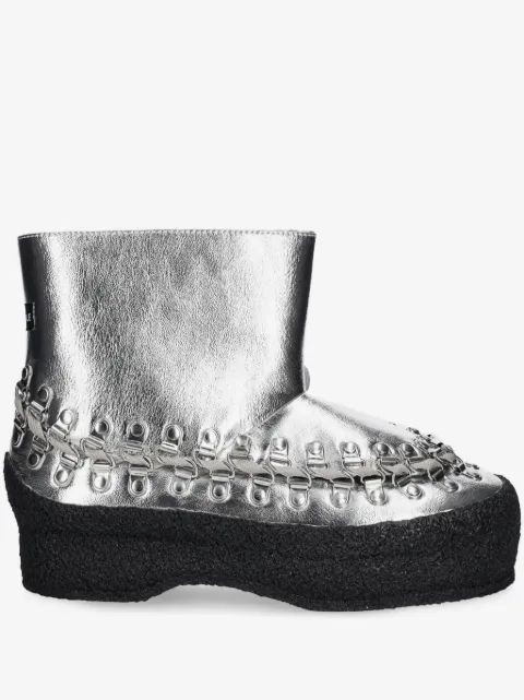 BLUEMARBLE metallic-effect ankle boots