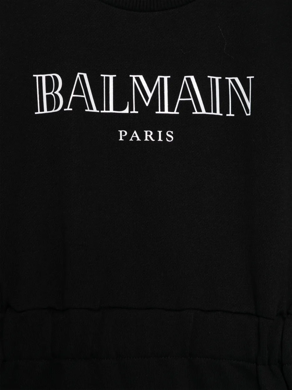 Balmain Kids Jurk met logoprint Zwart