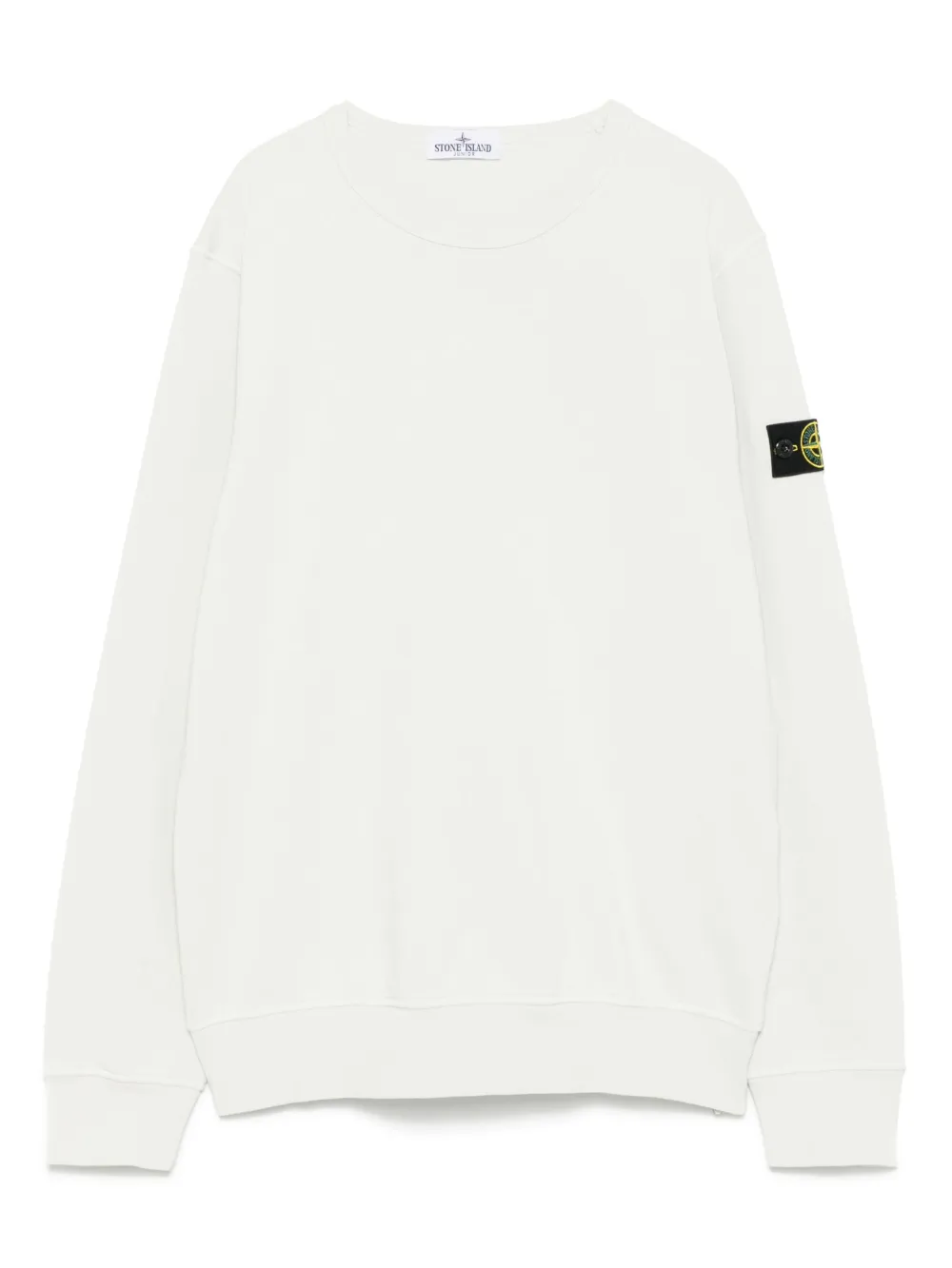 Stone Island Junior Sweater met Compass-logopatch Beige