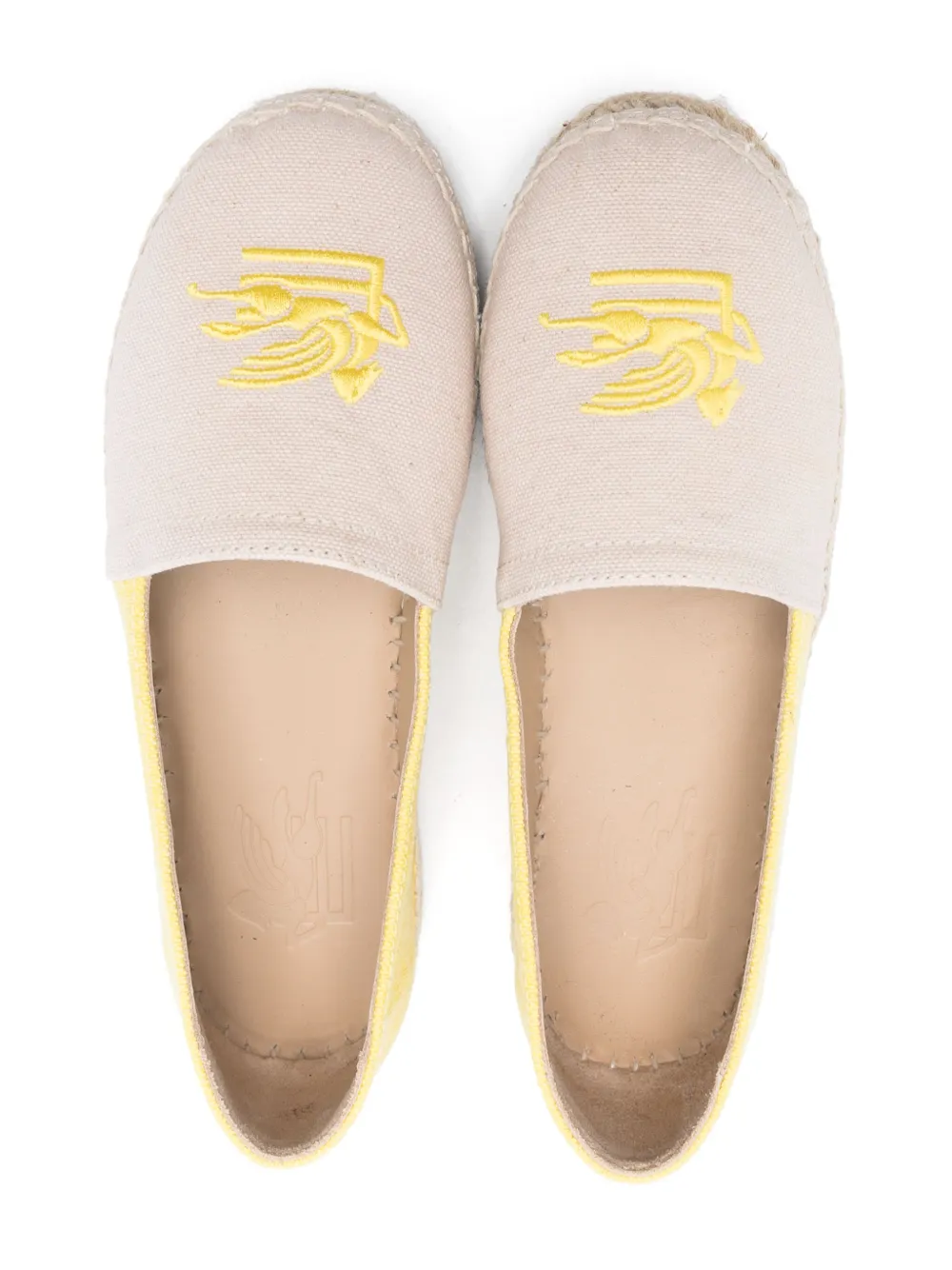 ETRO KIDS Pegaso-motif espadrilles Neutrals